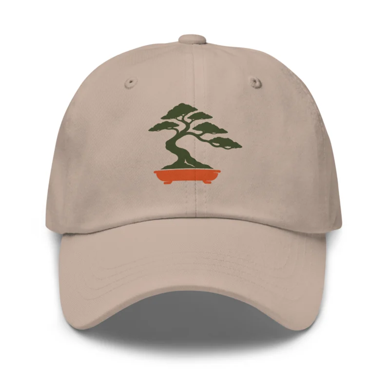 Bonsai Wonderland Dad Hat, Stone