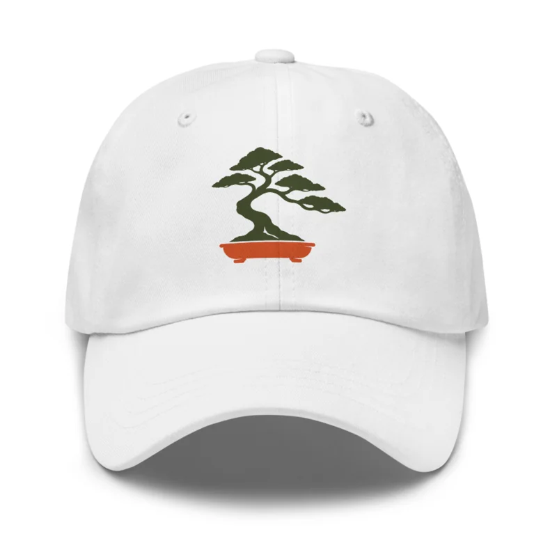 Bonsai Wonderland Dad Hat, White