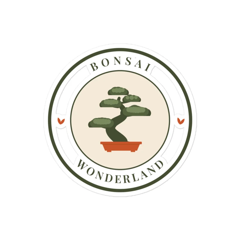 Bonsai Wonderland Sticker, 4 inch