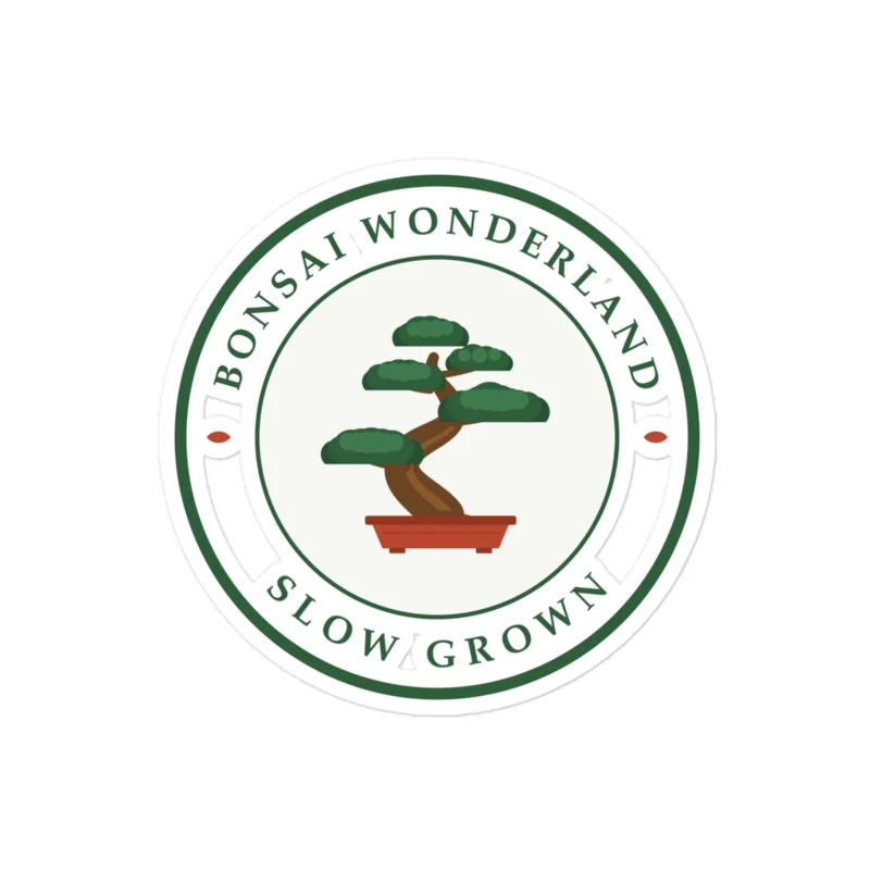 Bonsai Wonderland Slow Grown Sticker, 4 inch