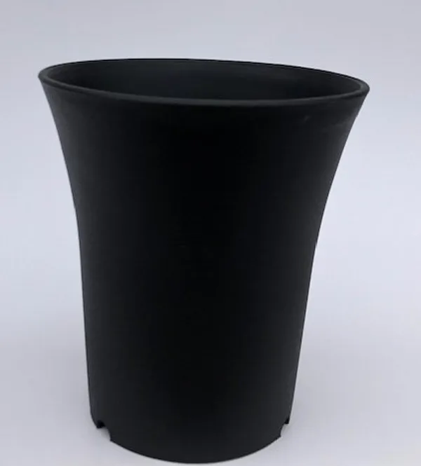 Black Cascade Bonsai Training Pot, Round 5.5" x 5.5" x 6.0