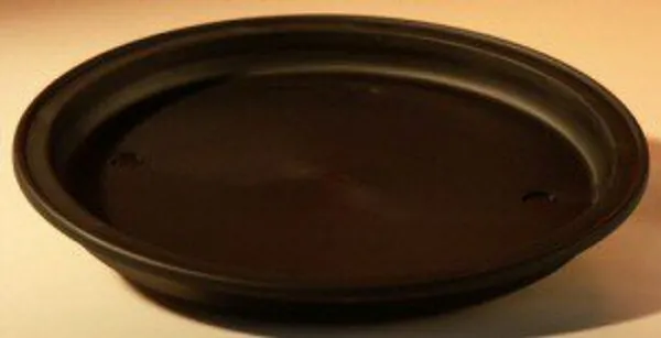 Black Humidity/Drip Bonsai Tray, 8" Round 8.0" x 1.25"