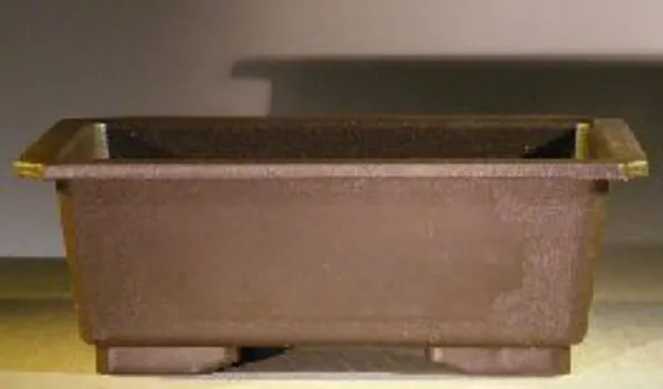 Brown Bonsai Training Pot Heavy Duty Plastic, Taller Profile 7.0" x 5.0" x 2.50"