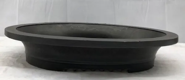 Brown Mica Bonsai Pot, Oval 20 1/8" x 15.0" x 13 3/8"