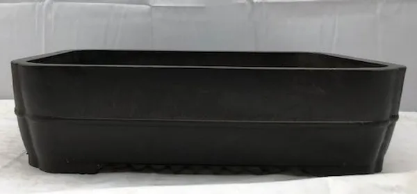 Brown Mica Bonsai Pot, Rectangle 12 3/8" x 9.75" x 3.5"