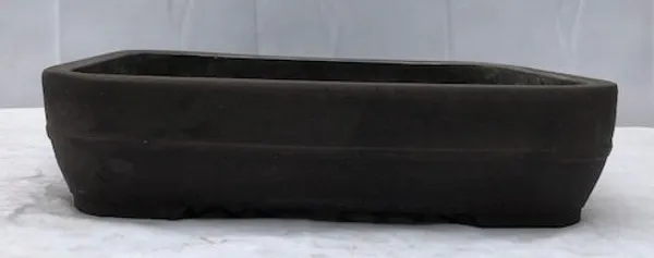 Brown Mica Bonsai Pot, Rectangle 14 5/8" x 11 1/8" x 3.5"