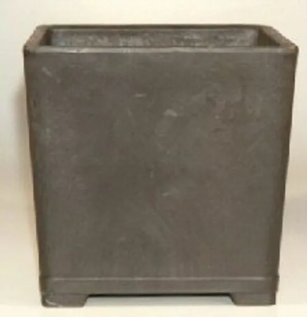 Brown Mica Bonsai Pot, Square Cascade 10.5" x 10.5" x 10.75"