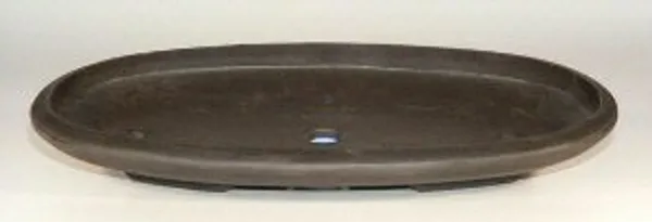Brown Mica Forest Bonsai Pot, Oval 19.5" x 11.25" x 2"
