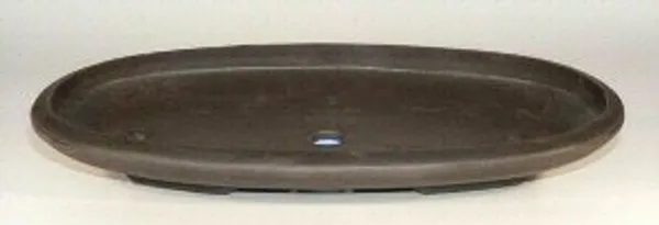 Brown Mica Forest Bonsai Pot, Oval 22" x 12.75" x 2"