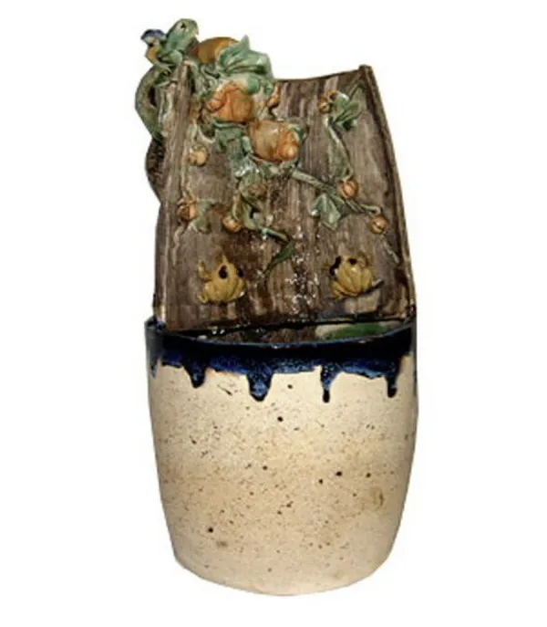 Ceramic Table Top Water Fountain 7" x 7" x 13"