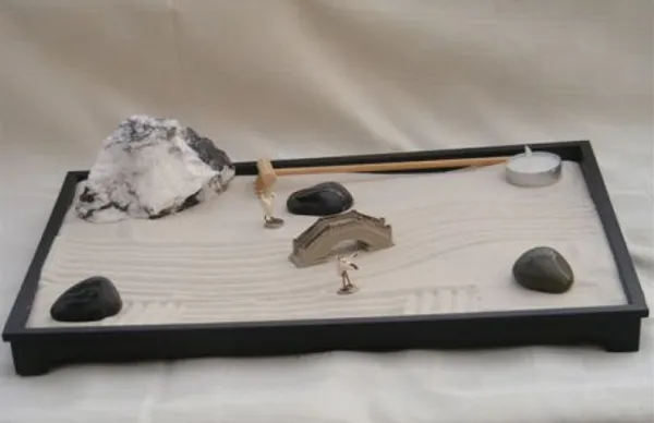 Executive Desktop Meditation Zen Garden 14.5" x 10.5" x 1.0"