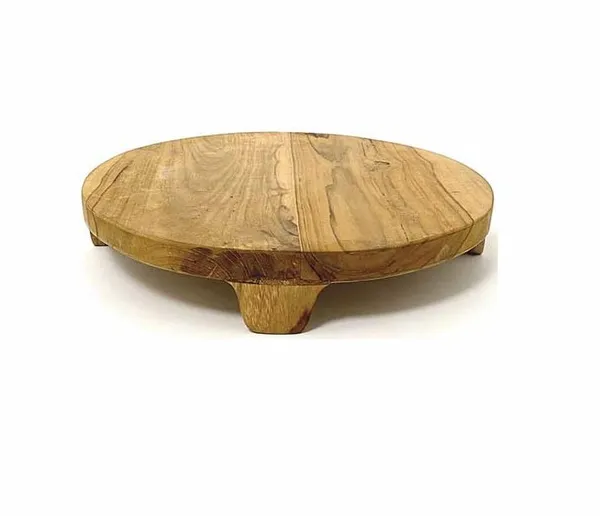Teak Wood Bonsai Display Stand, 9.5"