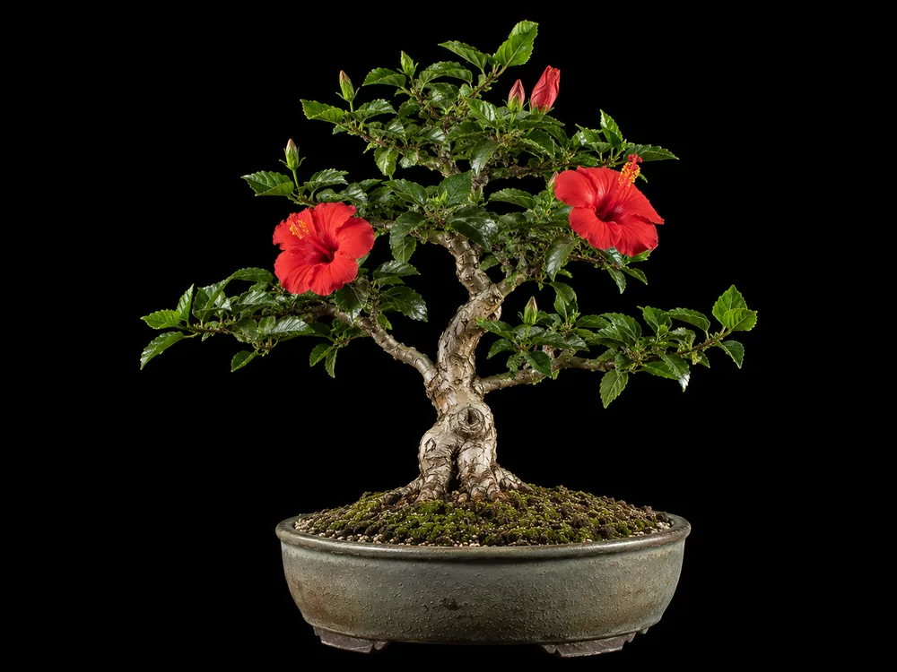 Tropical Hibiscus bonsai